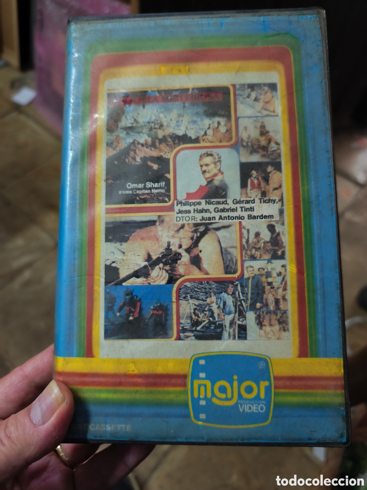 Cine: EN LA ISLA MISTERIOSA - OMAR SHARIF COMO CAPIT&Aacute;N NEMO VHS