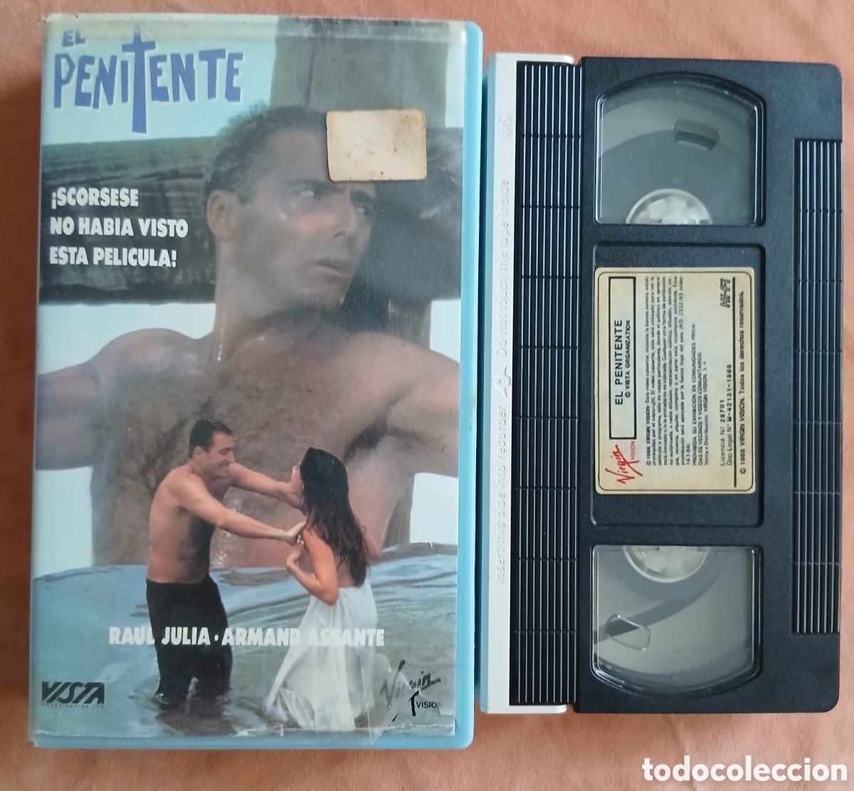 Cine: EL PENITENTE &bull; RAUL JULIA, ARMAND ASSANTE &bull; VHS