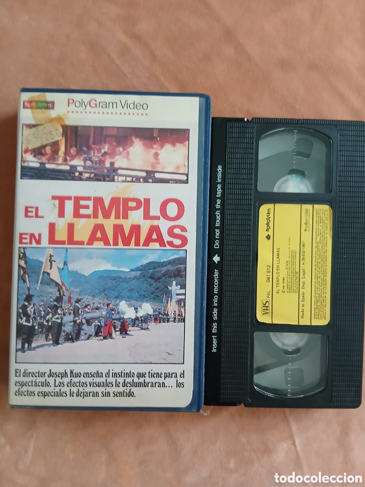 Cine: EL TEMPLO EN LLAMAS (The Blazing Temple) &bull; JOSEPH KUO &bull; CARTER WONG &bull; VHS