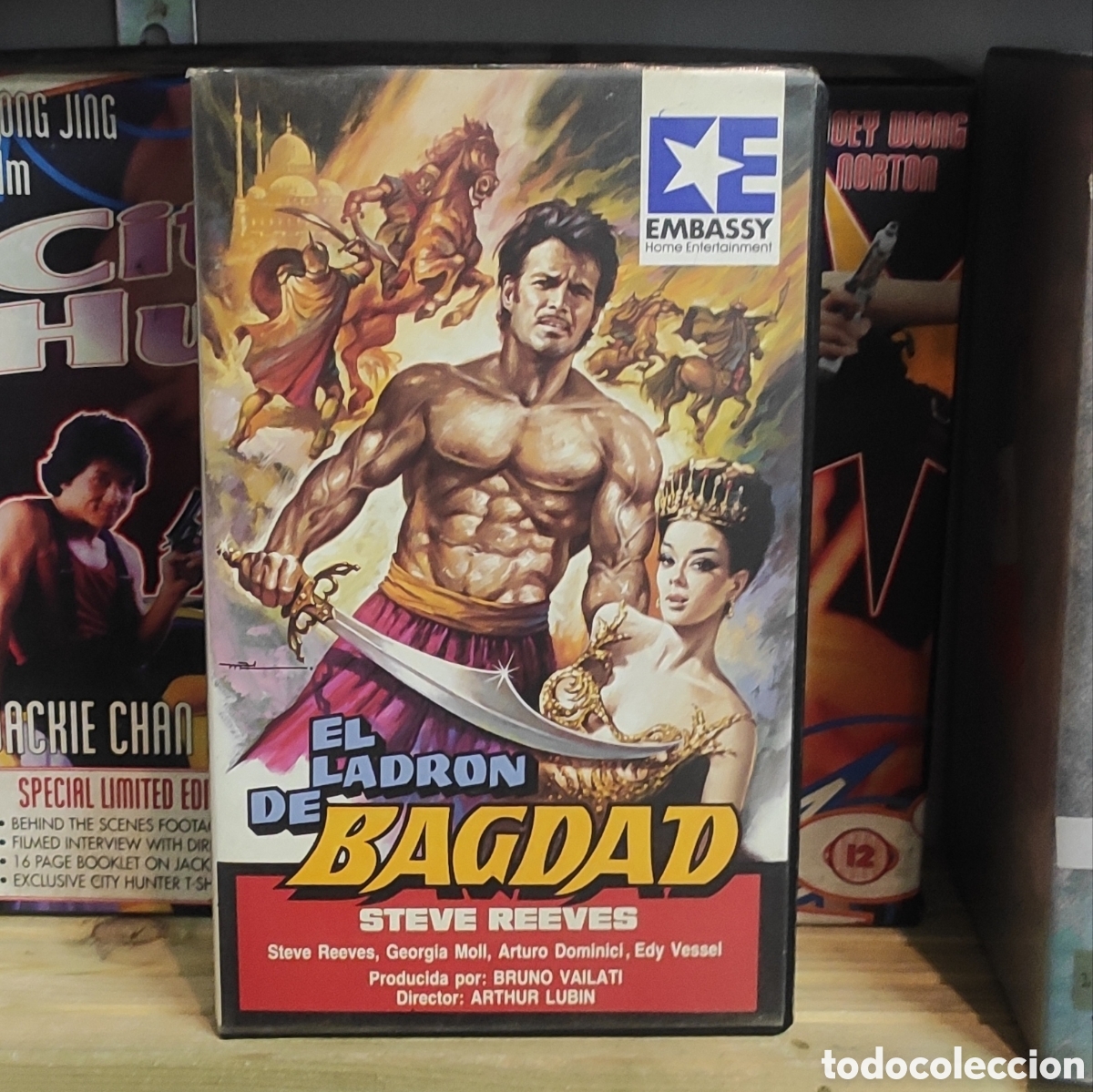 Cinema: VHS EL LADRON DE BAGDAD Steve Reeves Peplum Aventuras Fant&aacute;stico Retro Original Embassy Video