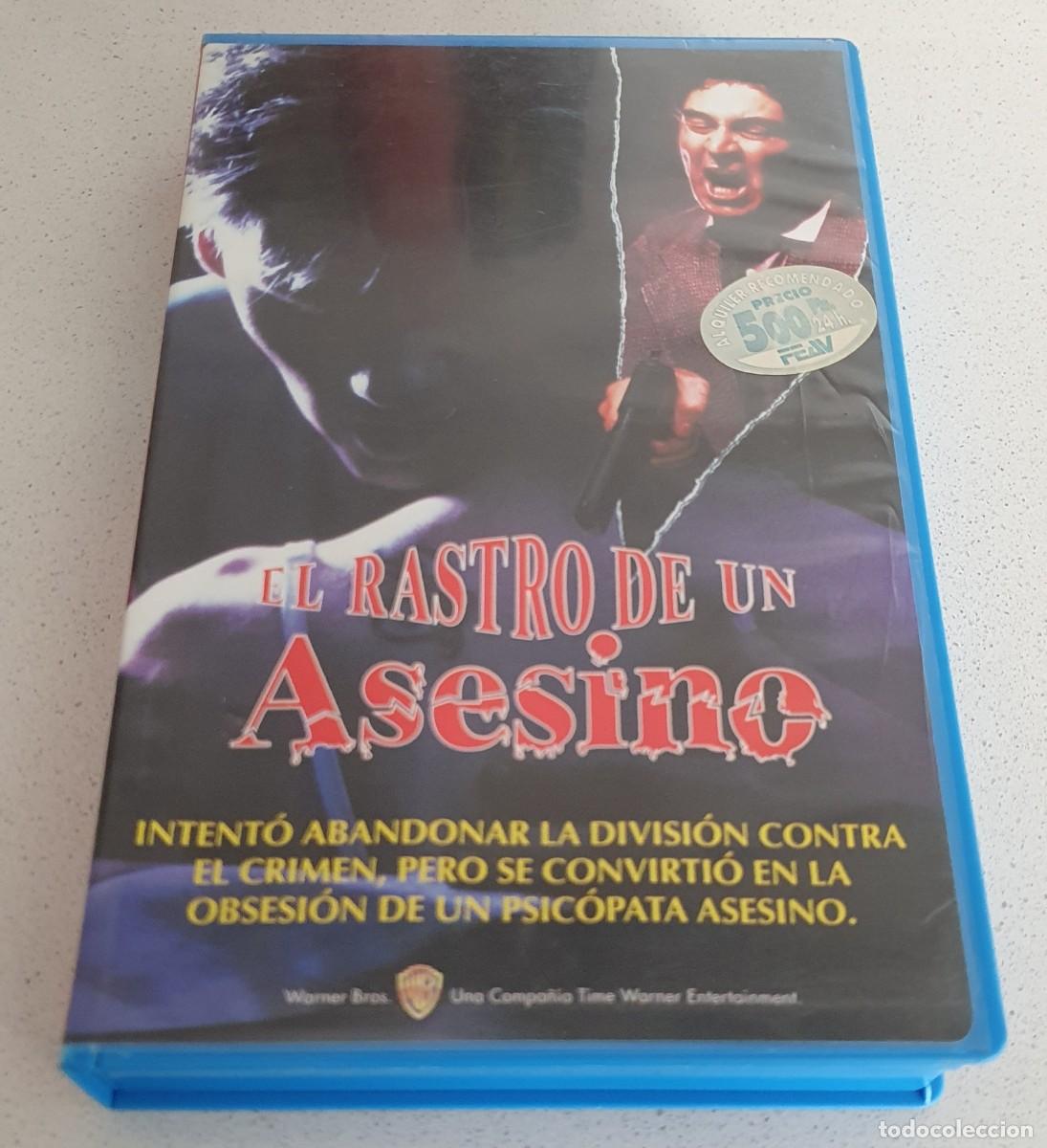 Cine: Pel&iacute;cula Vhs El Rastro de un Asesino. Editada por Warner Home Video en 1993. Videoclub alquiler.