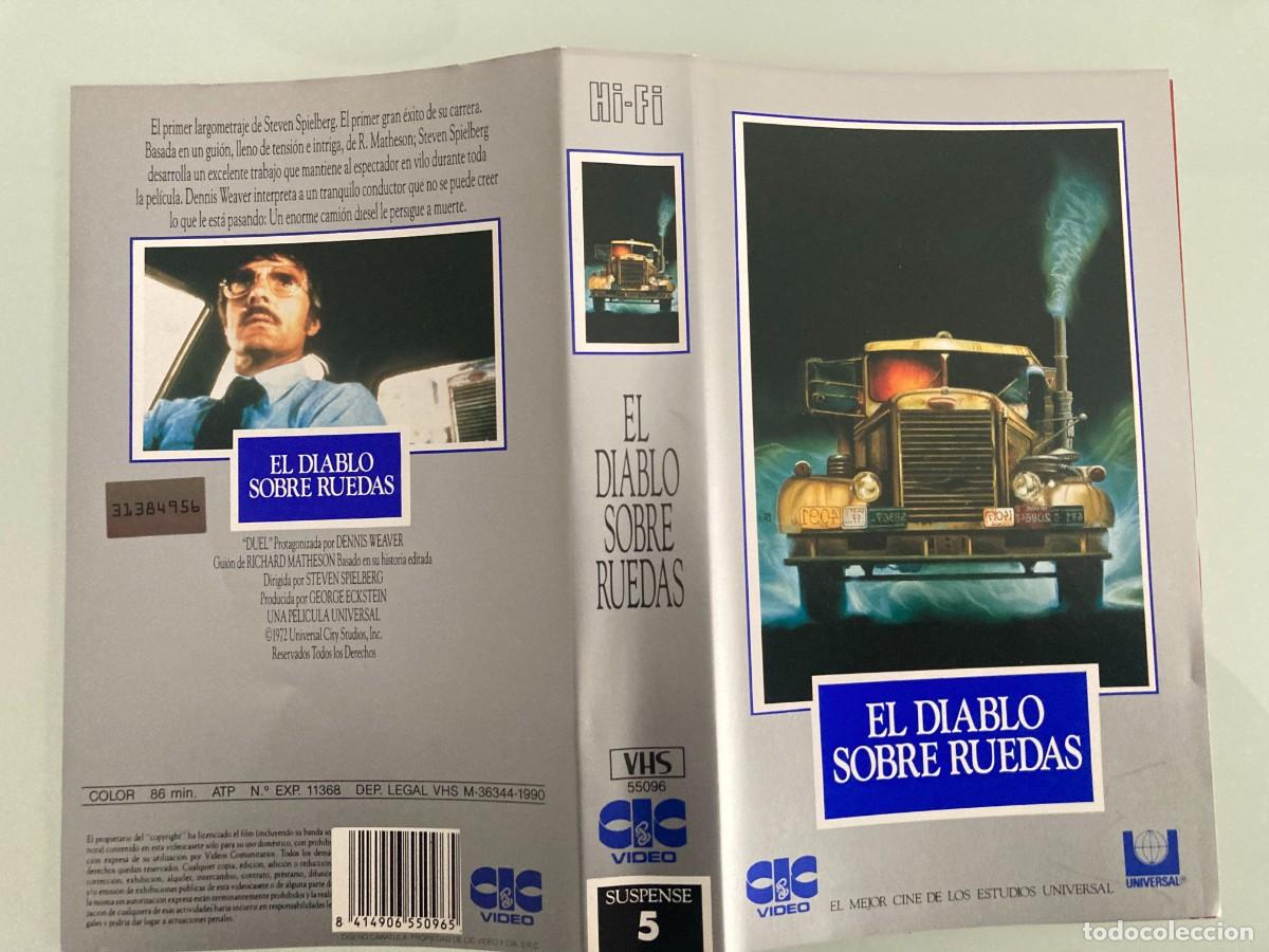 Cine: CARATULA, VHS, EL DIABLO SOBRE RUEDAS