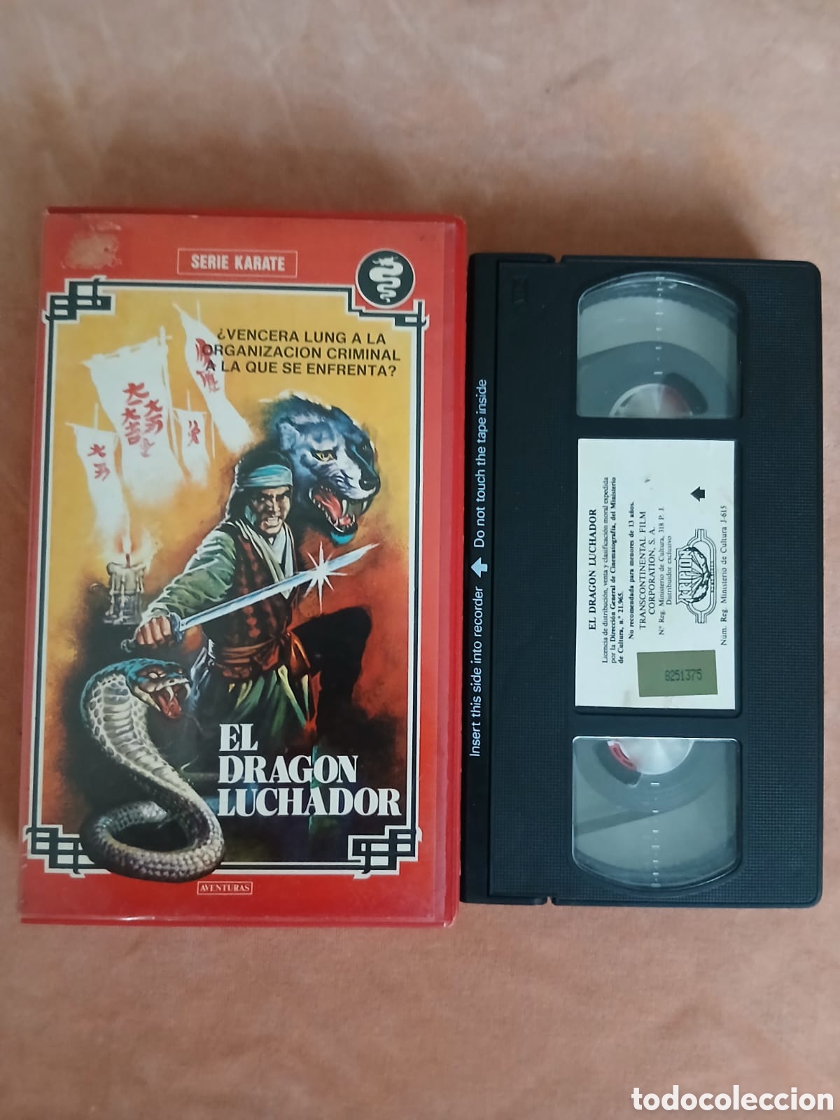 Cine: EL DRAG&Oacute;N LUCHADOR &bull; SERIE K&Aacute;RATE &bull; ARTES MARCIALES &bull; VHS