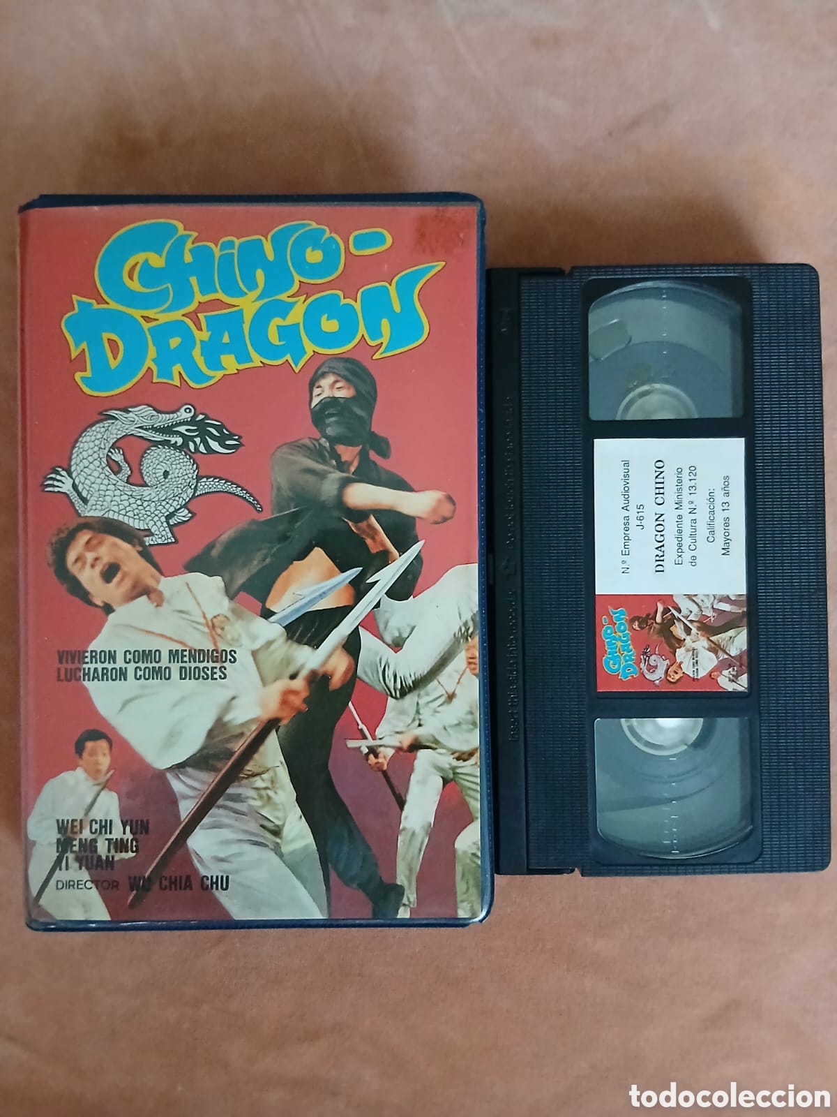 Cine: CHINO-DRAG&Oacute;N (DRAG&Oacute;N CHINO) &bull; Wei Chi Yung, Meng Ting, Yi Yuan &bull; ARTES MARCIALES &bull; VHS