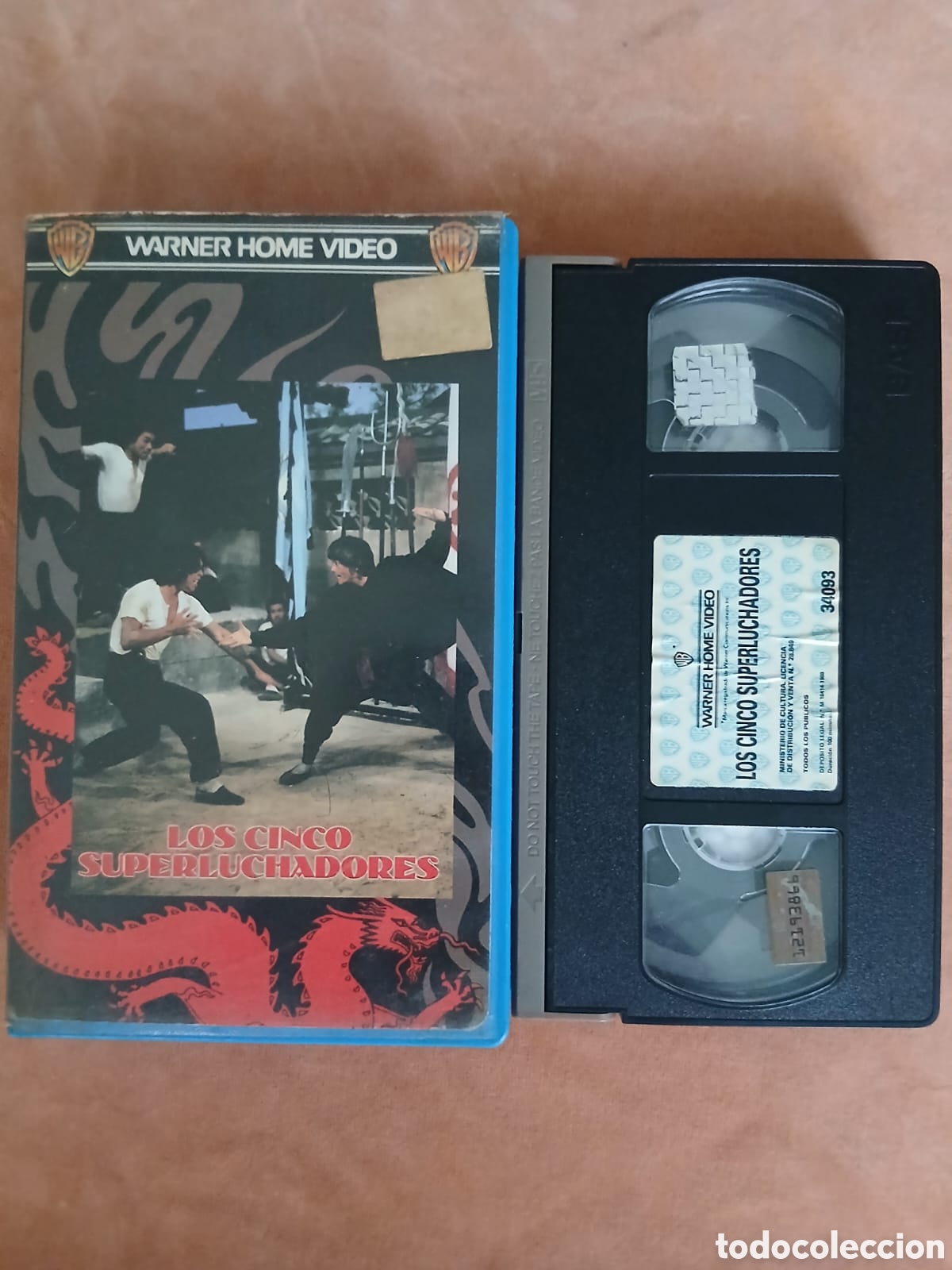 Cine: LOS CINCO SUPERLUCHADORES &bull; ARTES MARCIALES &bull; VHS