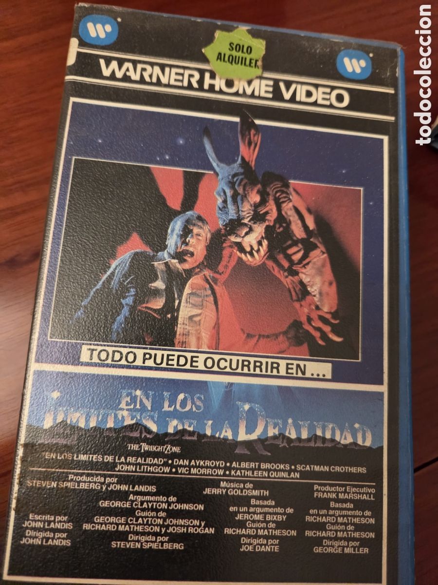 Cine: VHS Steven Spielverg John Landis En los l&iacute;mites de la realidad Warner Home Video &ndash; Terror