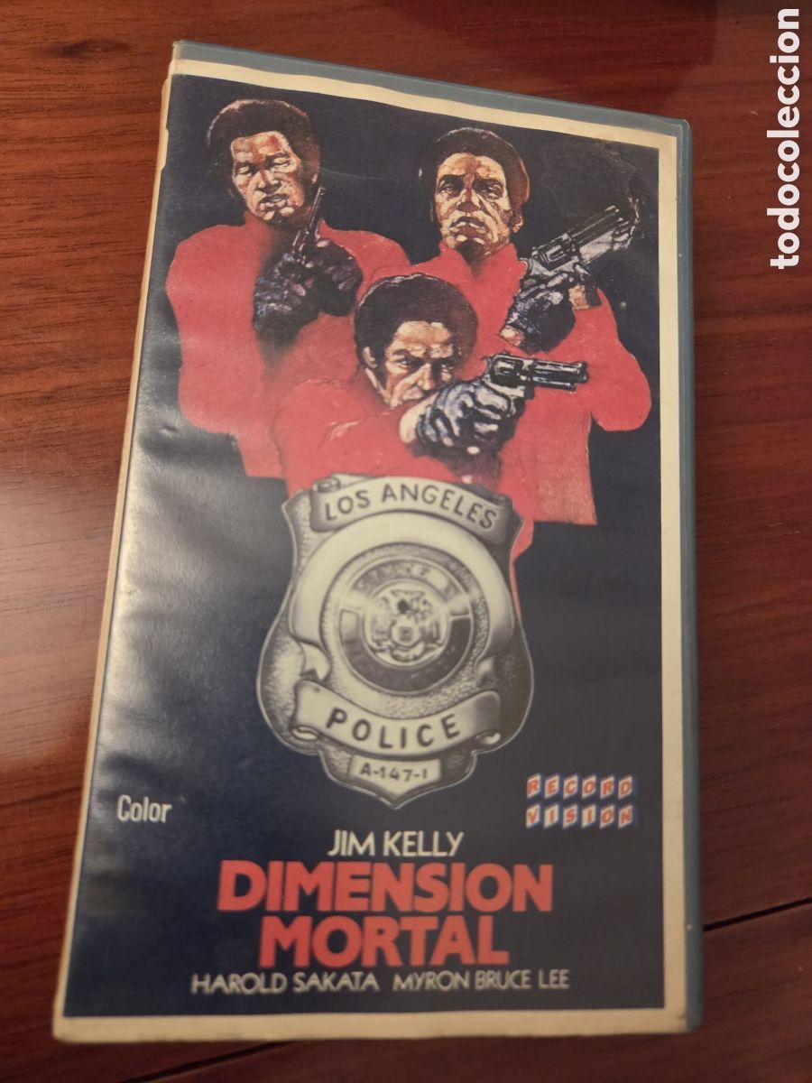 Cine: VHS Dimensi&oacute;n Mortal VHS Original Record Vision &ndash; Jim Kelly &ndash; Cine Acci&oacute;n/Artes Marciales Retro