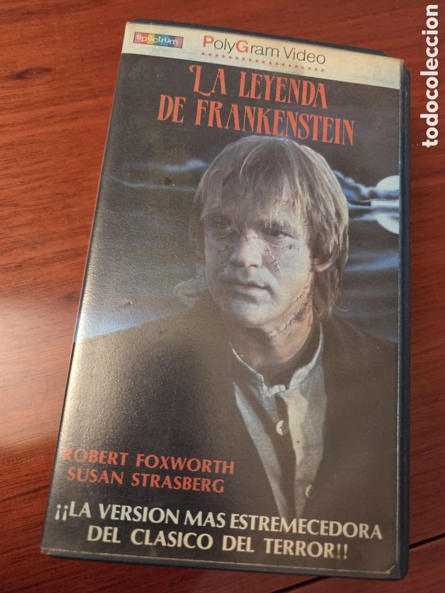 Cine: VHS La Leyenda de Frankenstein VHS Original PolyGram Video &ndash; Terror Cl&aacute;sico Vintage &ndash; 1981