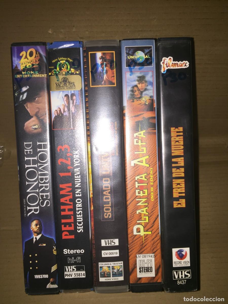 Cine: Vhs pack n&ordm; 30 Vhs: Hombres de honor - Pelham 1,2,3 secuestro en nueva york - Soldado universa - Pla