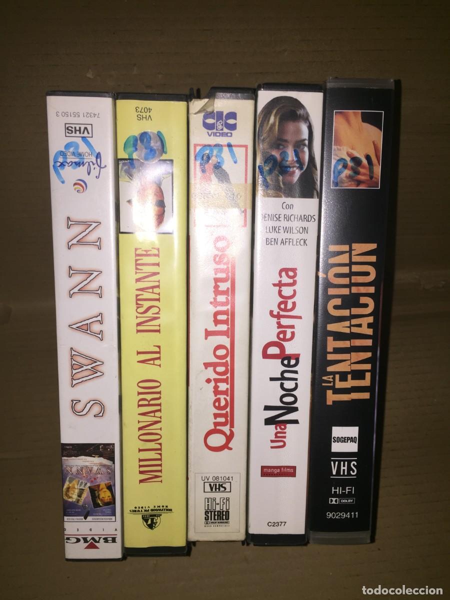 Cine: Vhs pack n&ordm; 31 Vhs: Swann - Millonario al instante - Querido intruso - Una noche perfecta - La tenta
