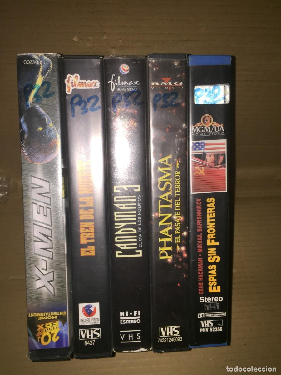 Cine: Vhs pack n&ordm; 32 Vhs: X men - El tren de la muerte - Candyman 3 - Phantasma el pasaje del terror - Esp