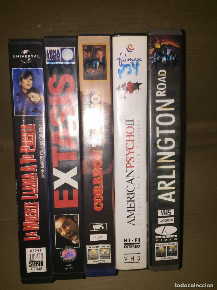 Cine: Vhs pack n&ordm; 34 Vhs: La muerte llama a tu puerta - Extasis - Corazon trueno - AmericanPsycho II - Arl