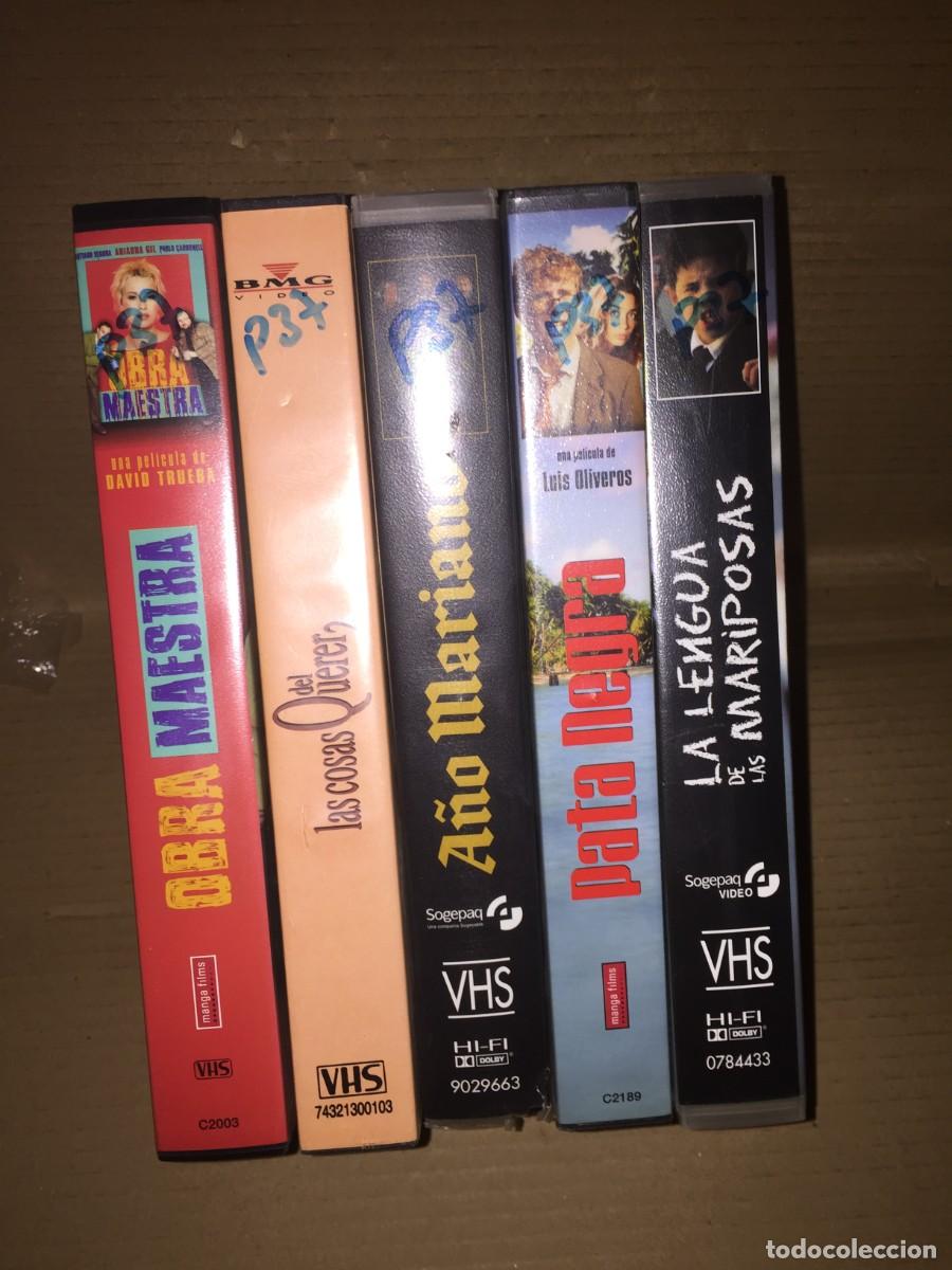Cine: Vhs pack n&ordm; 37 Vhs Obra maestra - Las cosas del querer - A&ntilde;o mariano - Pata negra - La lengua de las