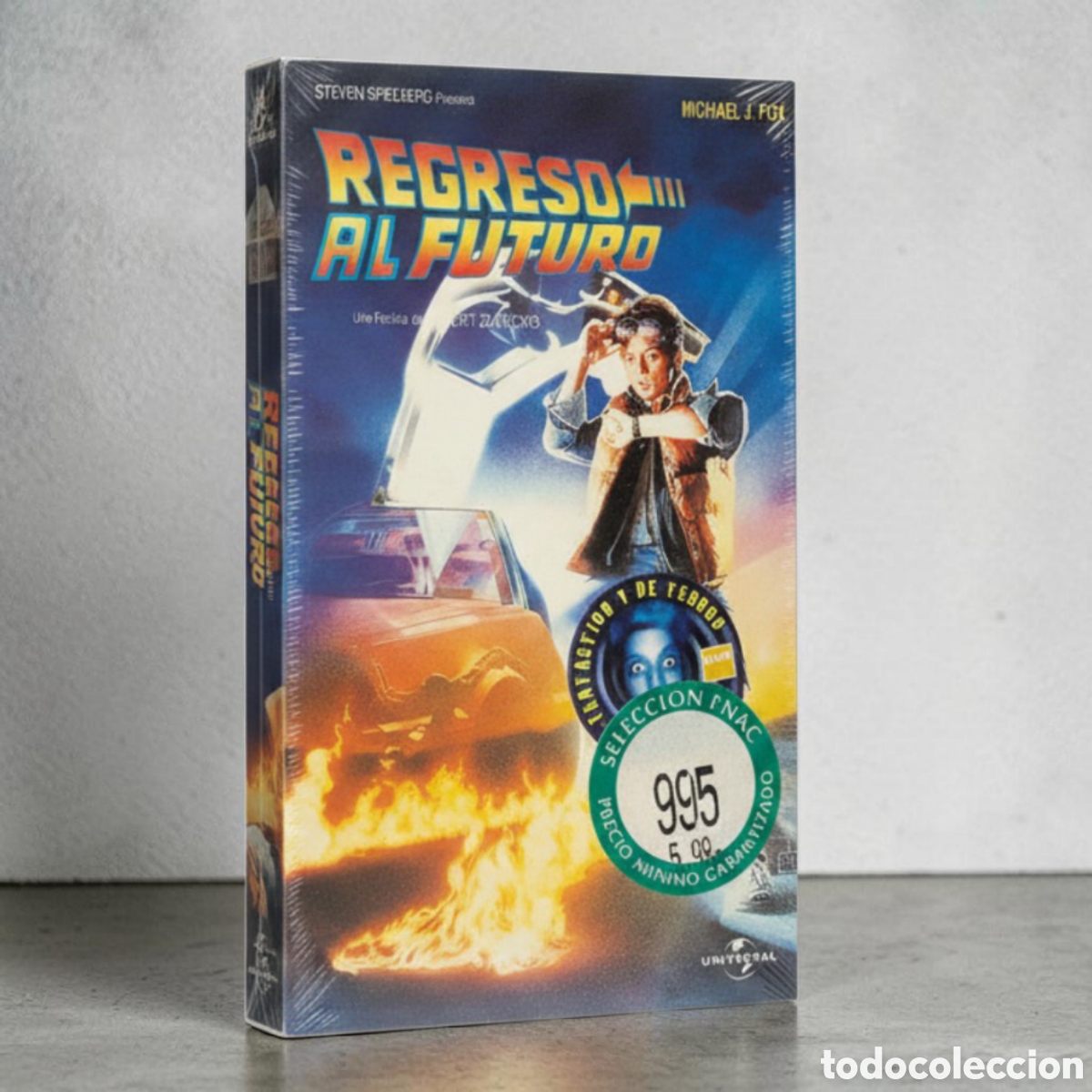 Cine: VHS original precintado Regreso al Futuro (Back to the Future) en edici&oacute;n espa&ntilde;ola del a&ntilde;o 2002.