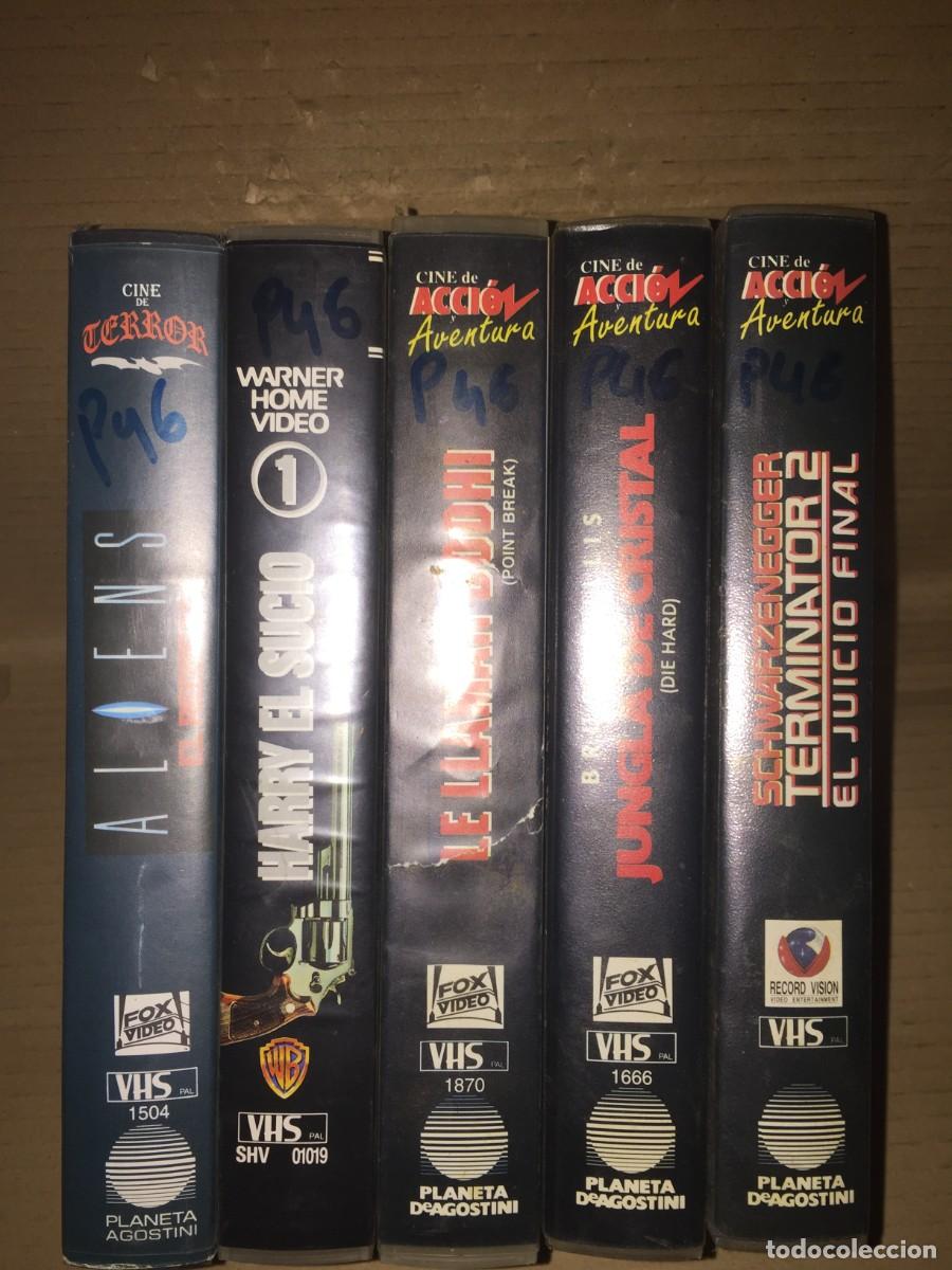 Cine: Vhs pack n&ordm; 46 Vhs Aliens el regreso - Harry el sucio - Le llaman Bodhi - Jungla de cristal - Termin