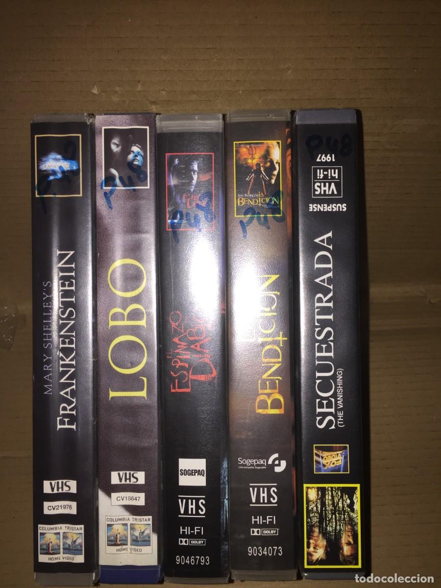 Cine: Vhs pack n&ordm; 48 Vhs Frankenstein - Lobo - El espinazo del diablo - Bendicion - Secuestrada