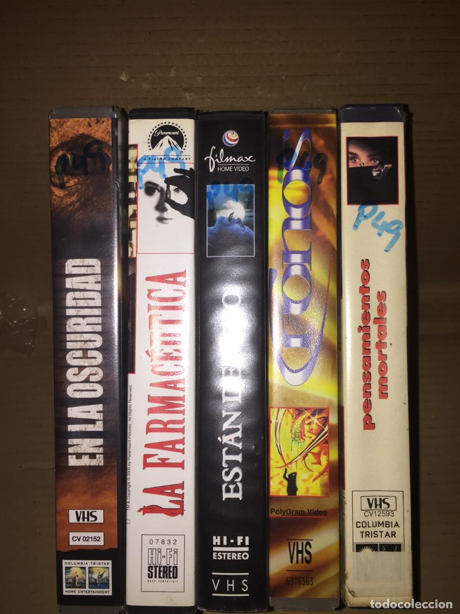Cine: Vhs pack n&ordm; 49 Vhs En la oscuridad - La farmaceutica - Estan dentro - Cronos - Pensamientos mortales