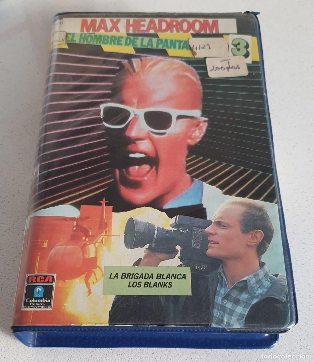 Cine: Pel&iacute;cula Vhs Max Headroom El Hombre de la Pantalla 3. RCA Columbia 1988. Videoclub.