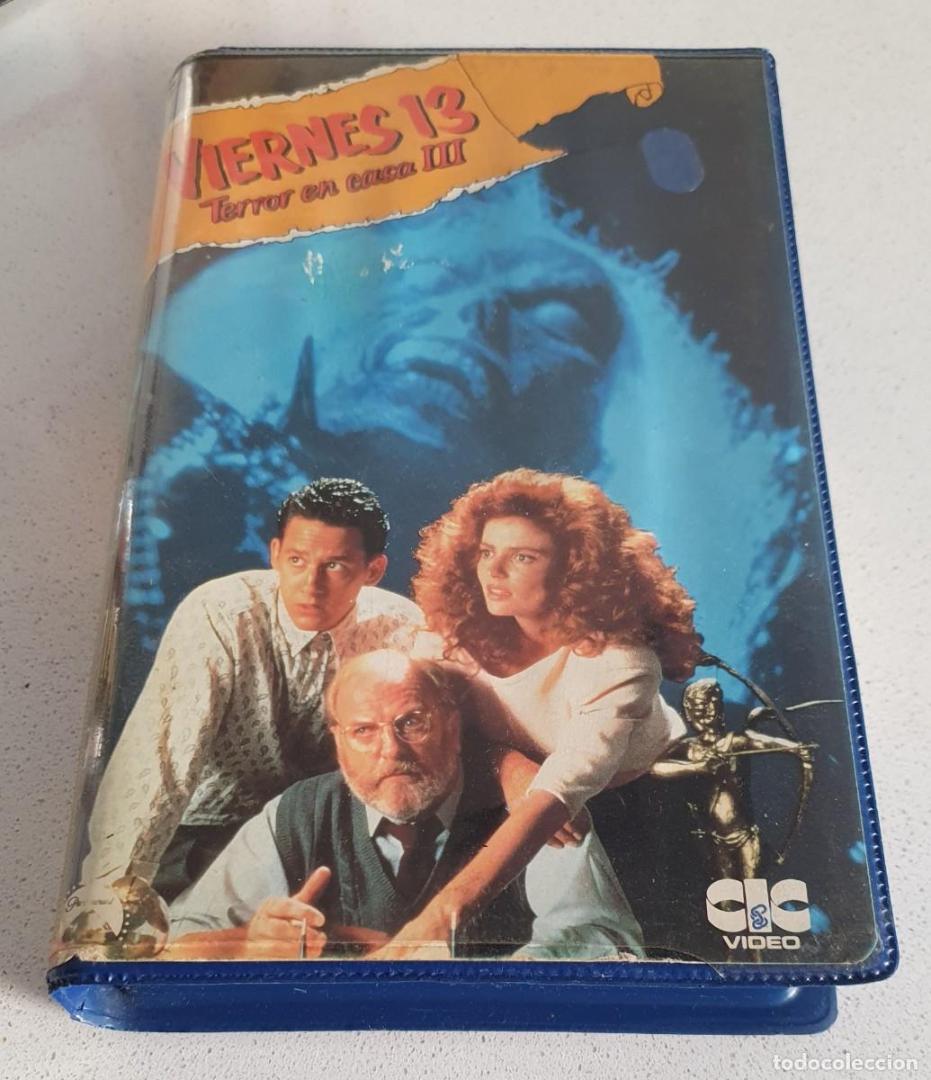 Cine: Pel&iacute;cula Vhs Viernes 13 Terror en Casa III. CIC V&iacute;deo 1988. Videoclub alquiler.
