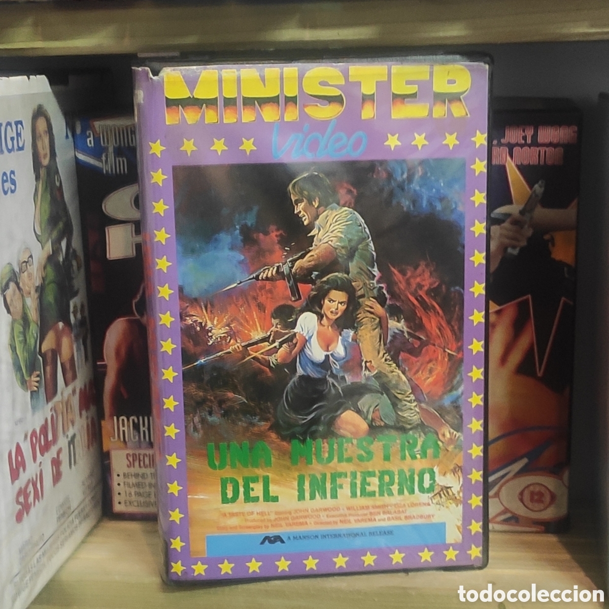 Cine: UNA MUESTRA DEL INFIERNO VHS Acci&oacute;n B&eacute;lica Exploitation Rareza Videoclub