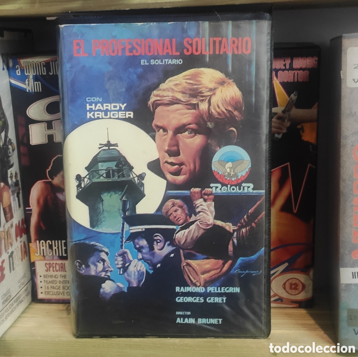 Cine: EL PROFESIONAL SOLITARIO VHS Hardy Kr&uuml;ger Cine Policiaco Europeo Rareza Retro