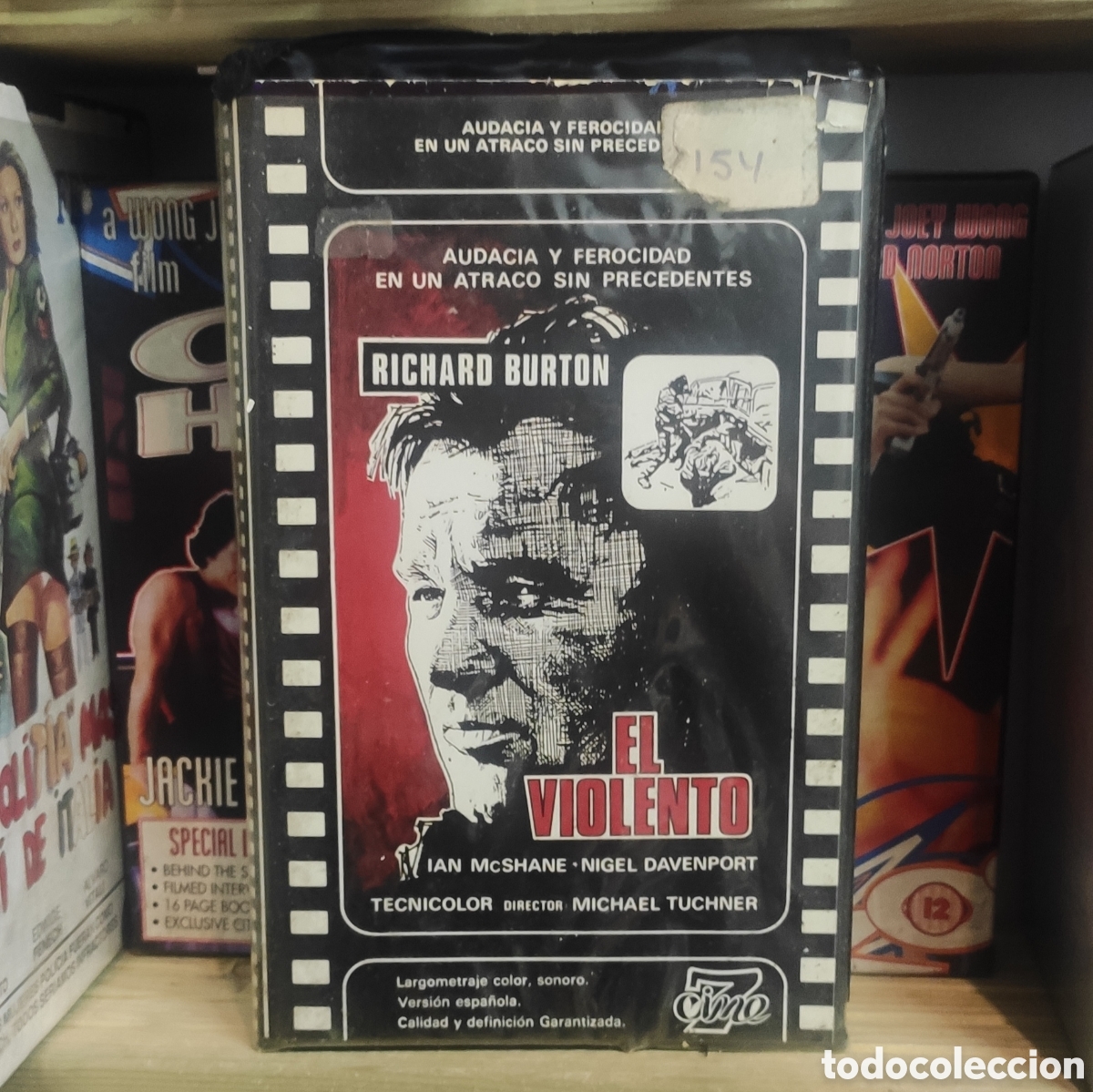 Cine: EL VIOLENTO VHS Richard Burton Thriller Criminal Cine Negro Retro