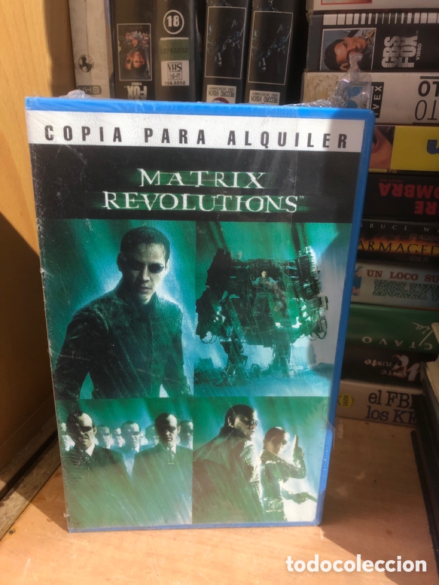 Cine: VHS V&Iacute;DEO CLUB MATRIX REVOLUTIONS PRECINTADO