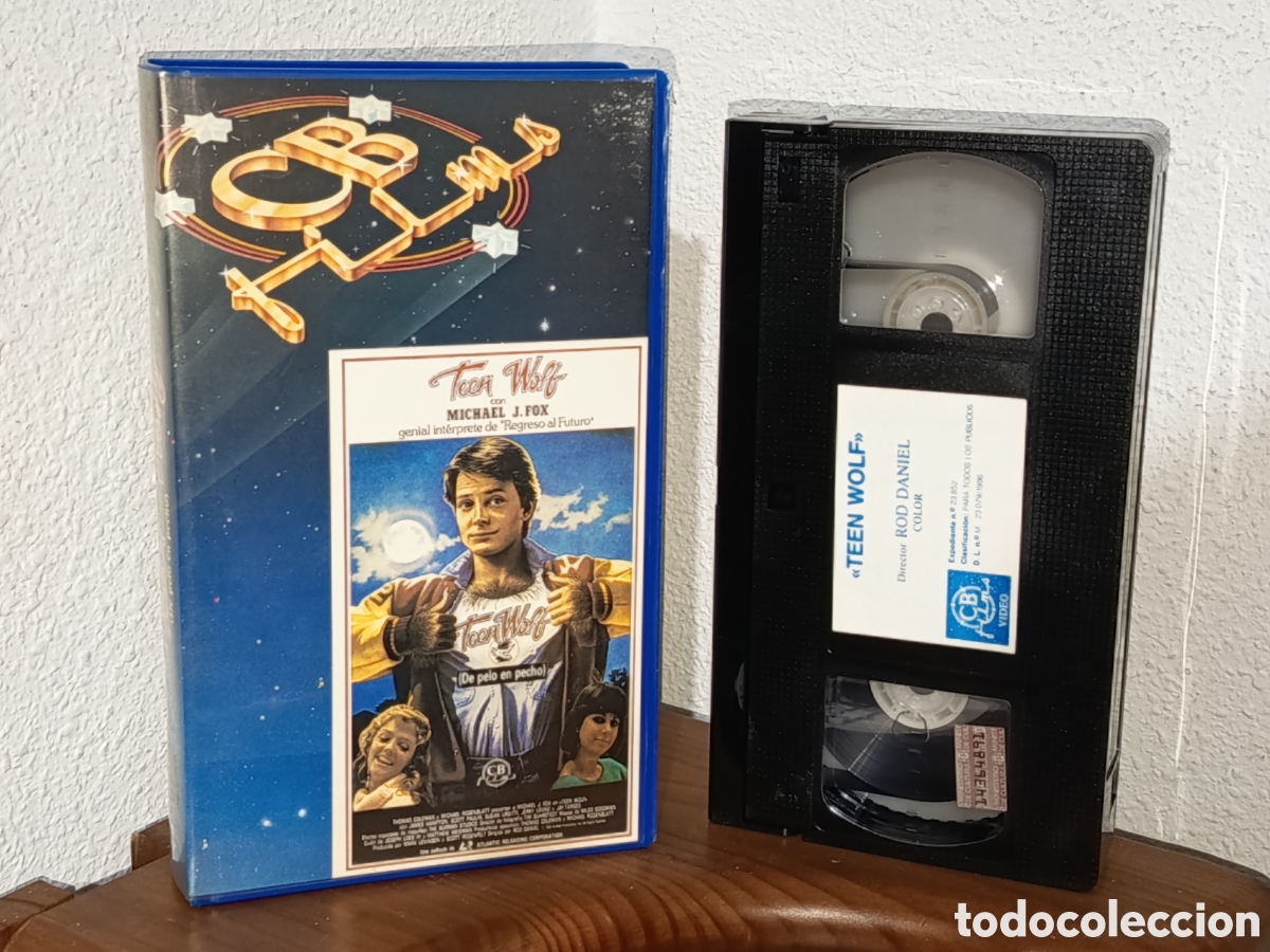 Cine: Teen wolf de pelo en pecho. Michael j Fox. Pel&iacute;cula VHS