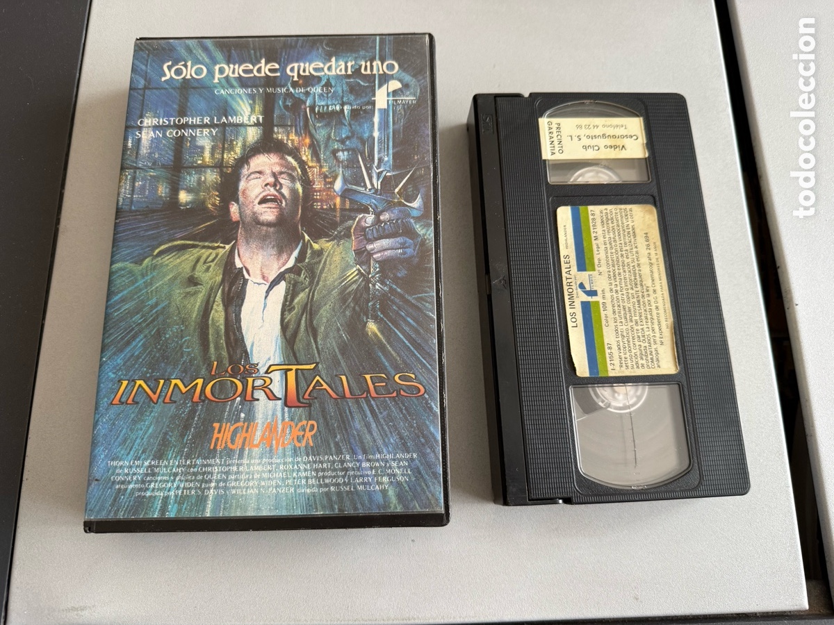 Cine: VHS. LOS INMORTALES. 1 Edici&oacute;n. Caja Grande