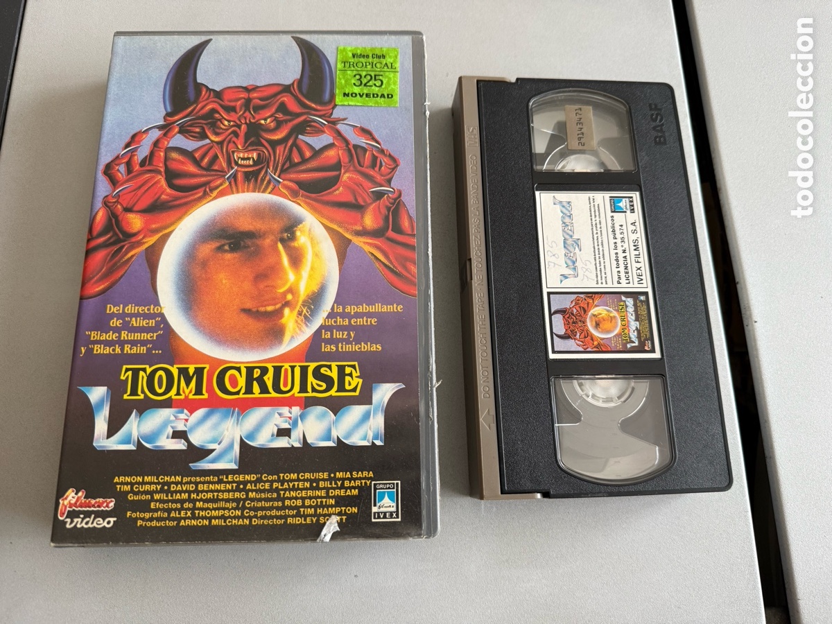 Cine: VHS. LEGEND. 1 Edici&oacute;n. Caja Grande. Videoclub. FILMAX V&Iacute;DEO