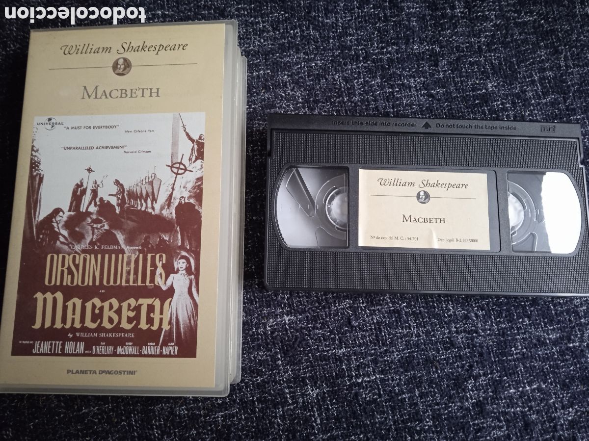 Cine: VHS - MACBETH / ORSON WELLES ( VHS )