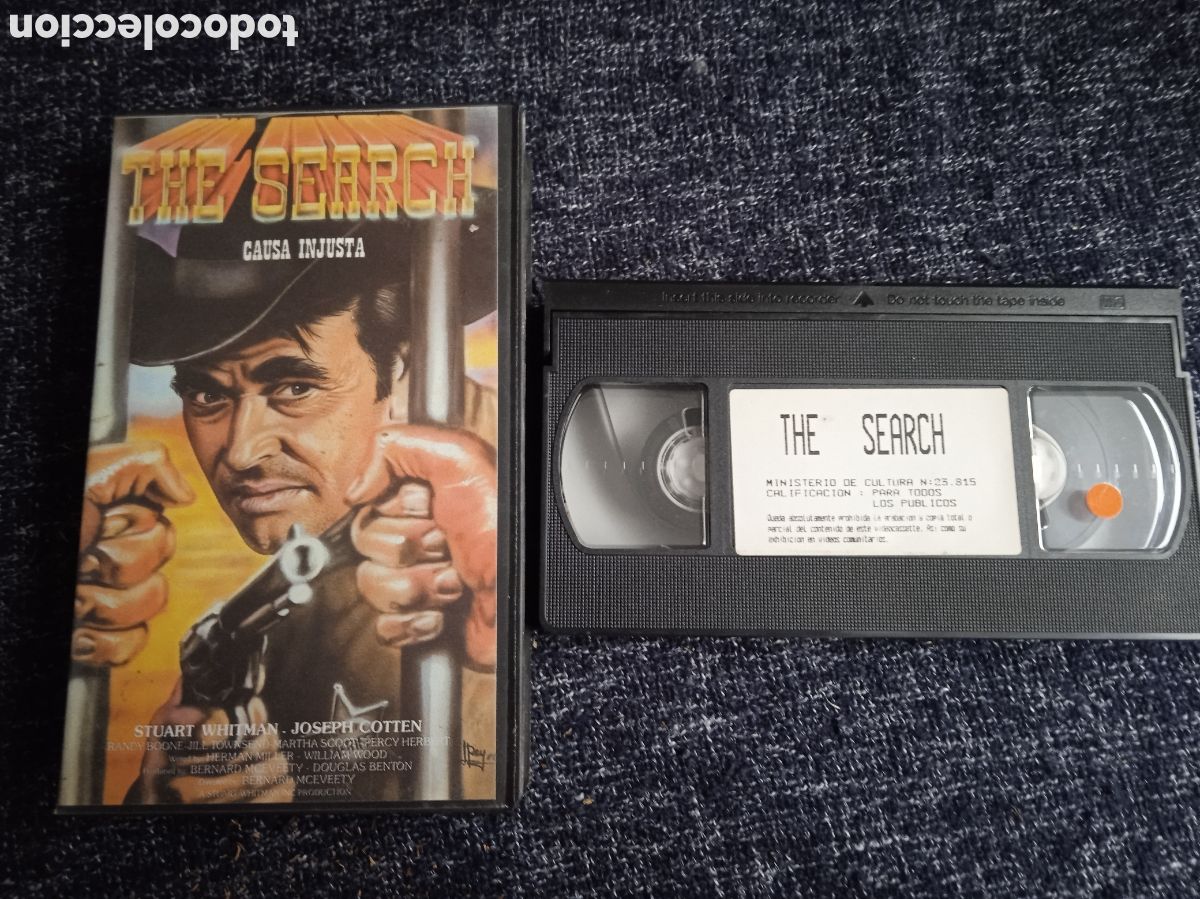 Cine: VHS - THE SEARCH / CAUSA INJUSTA ( VHS OESTE )