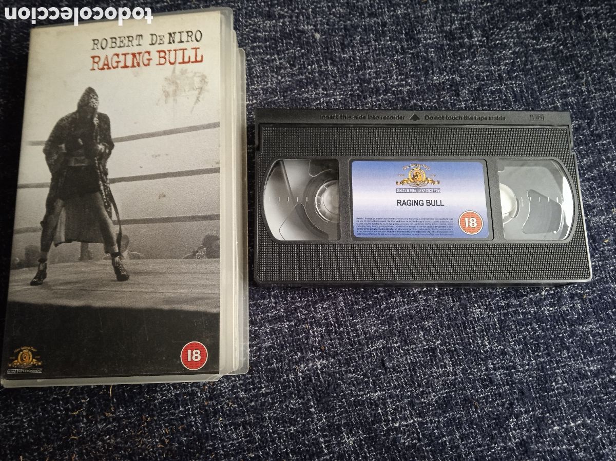 Cine: RAGING BULL / ROBERT DE NIRO ( VHS ) toro salvaje - edicion en ingles