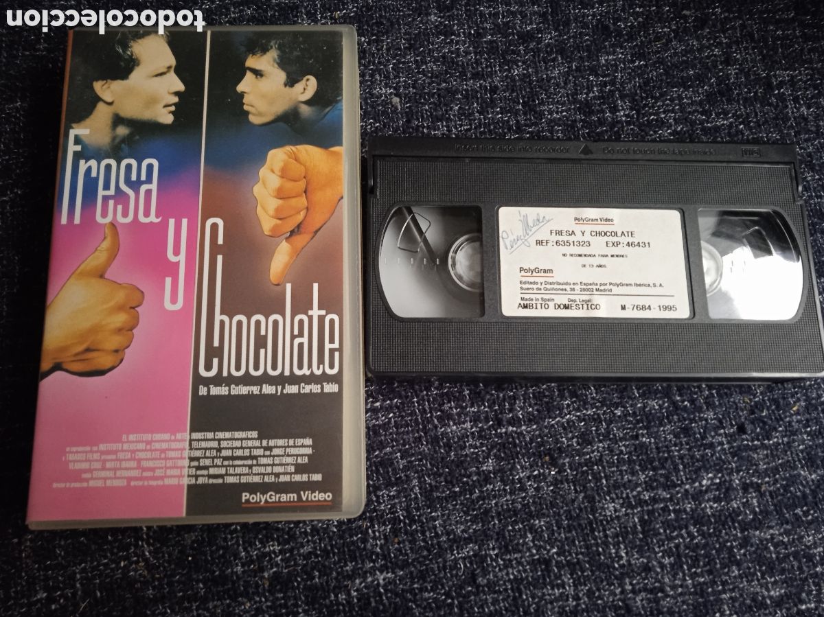 Cine: FRESA Y CHOCOLATE / GUTI&Eacute;RREZ ALEA ( VHS )