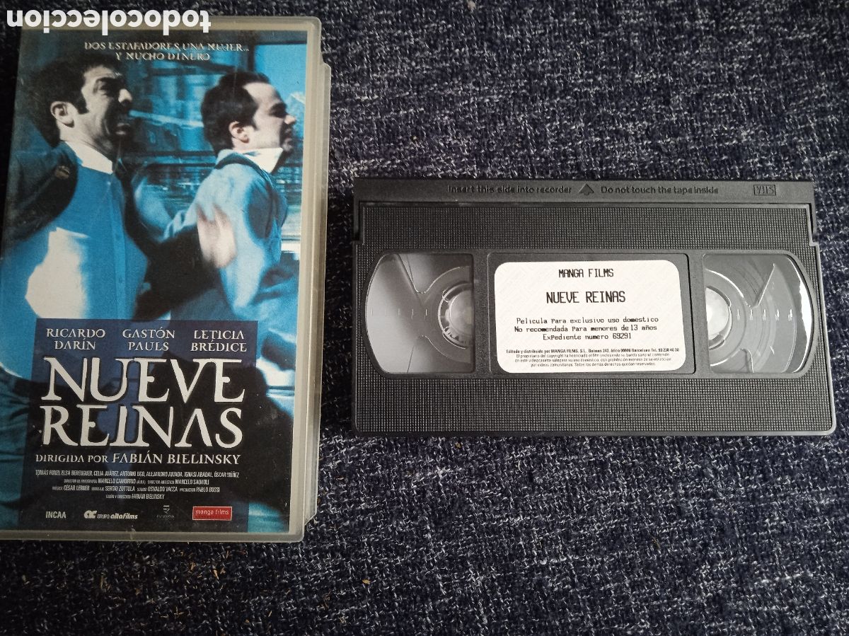 Cine: NUEVE REINAS, de Fabi&aacute;n Billinsky / Ricardo Dar&iacute;n, Cast&oacute;n Pauls y Leticia Bredice ( VHS )