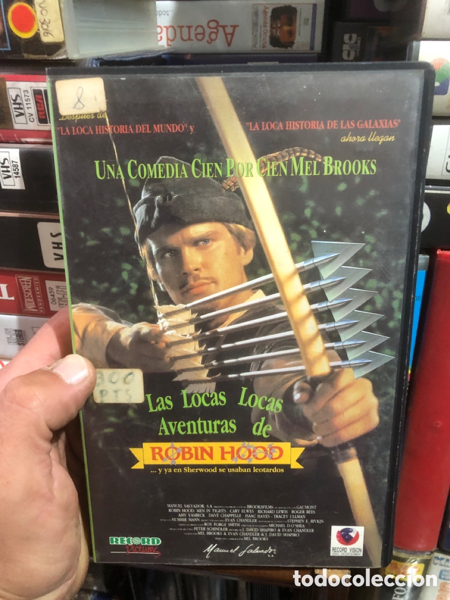 Cine: VHS V&Iacute;DEO CLUB LA LOCAS AVENTURAS DE ROBIN HOOD
