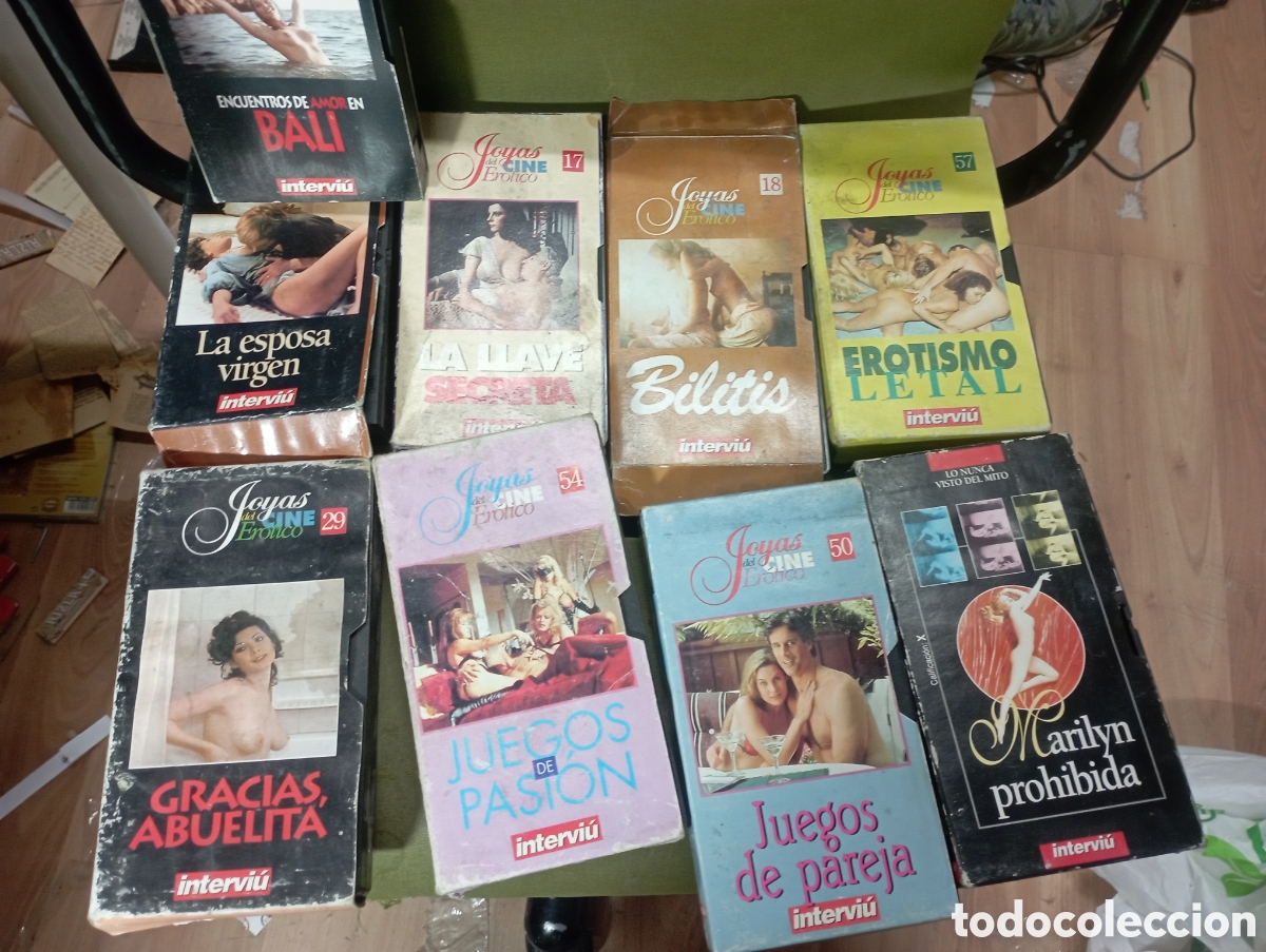 Cine: lote de vhs Intervi&uacute; joyas del cine erotico