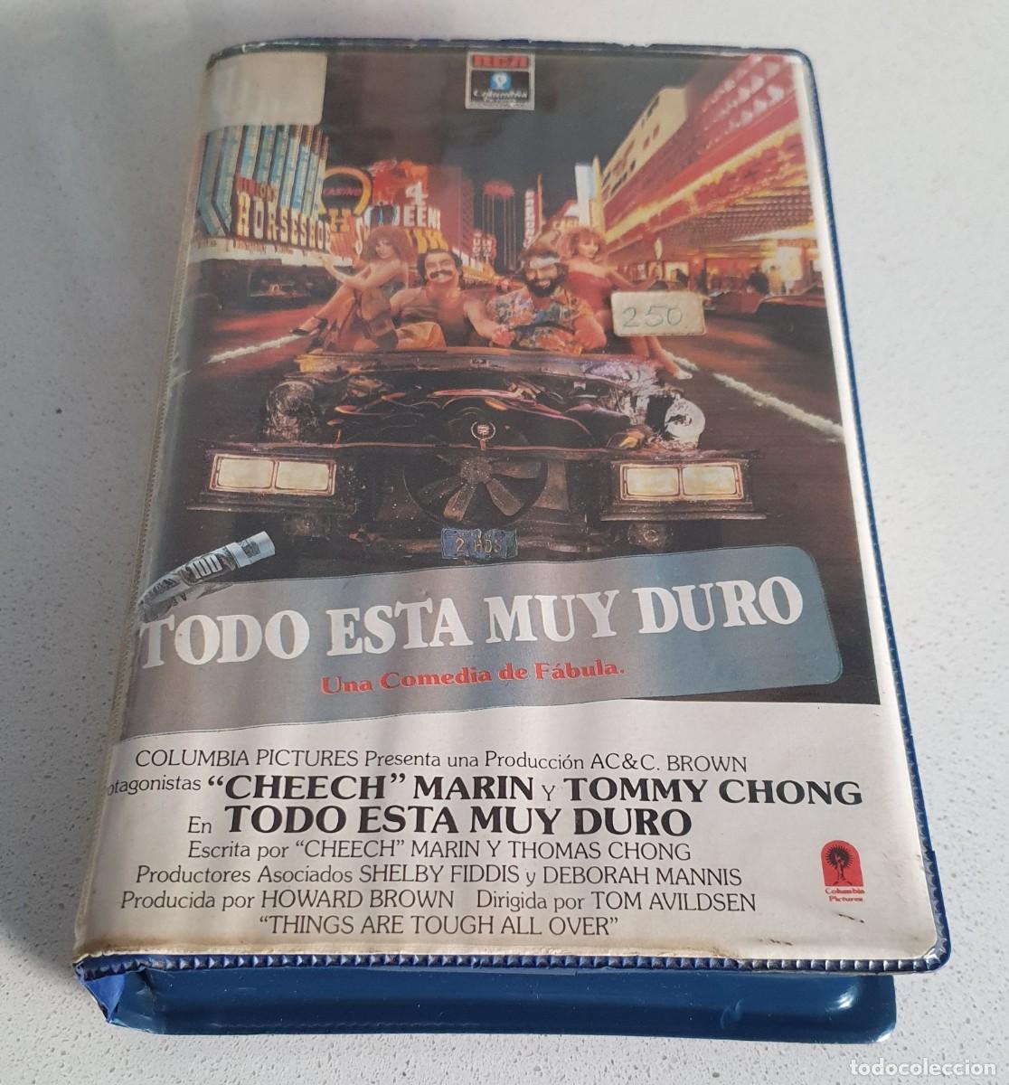 Cine: Pel&iacute;cula Vhs Todo Est&aacute; Muy Duro. Cheech Marin, Tommy Chong. RCA Columbia 1987. Videoclub alquiler.