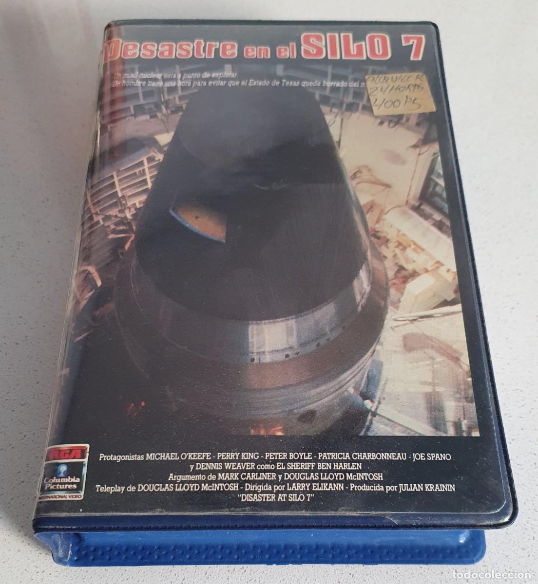 Cine: Pel&iacute;cula Vhs Desastre en el Silo 7. Editada por RCA Columbia en 1989. Videoclub alquiler.