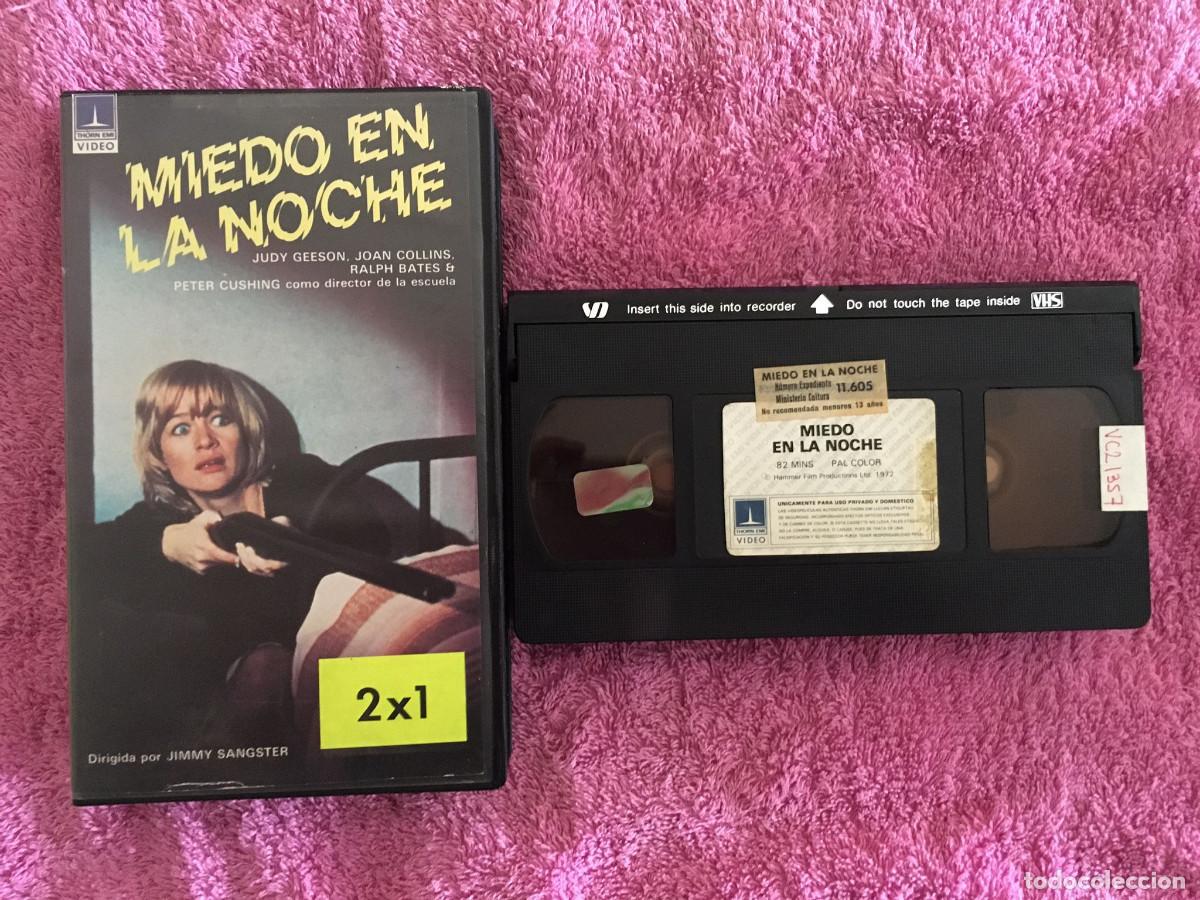 Cine: MIEDO EN LA NOCHE (1972) VHS 1&ordf; EDICI&Oacute;N THORN EMI HI-FI TERROR HAMMER FILMS PETER CUSHING