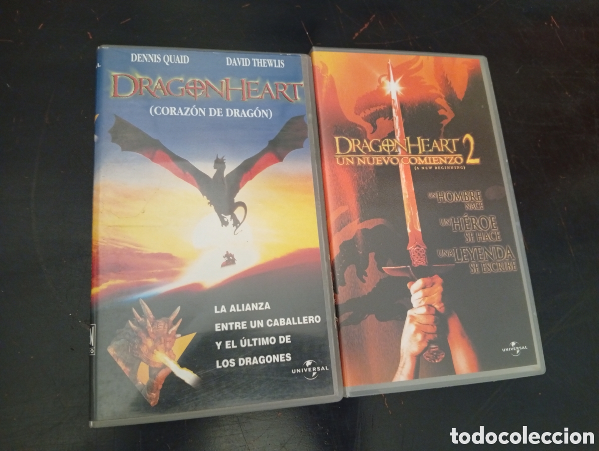 Cine: Dragonheart 1 y 2 vhs pel&iacute;culas