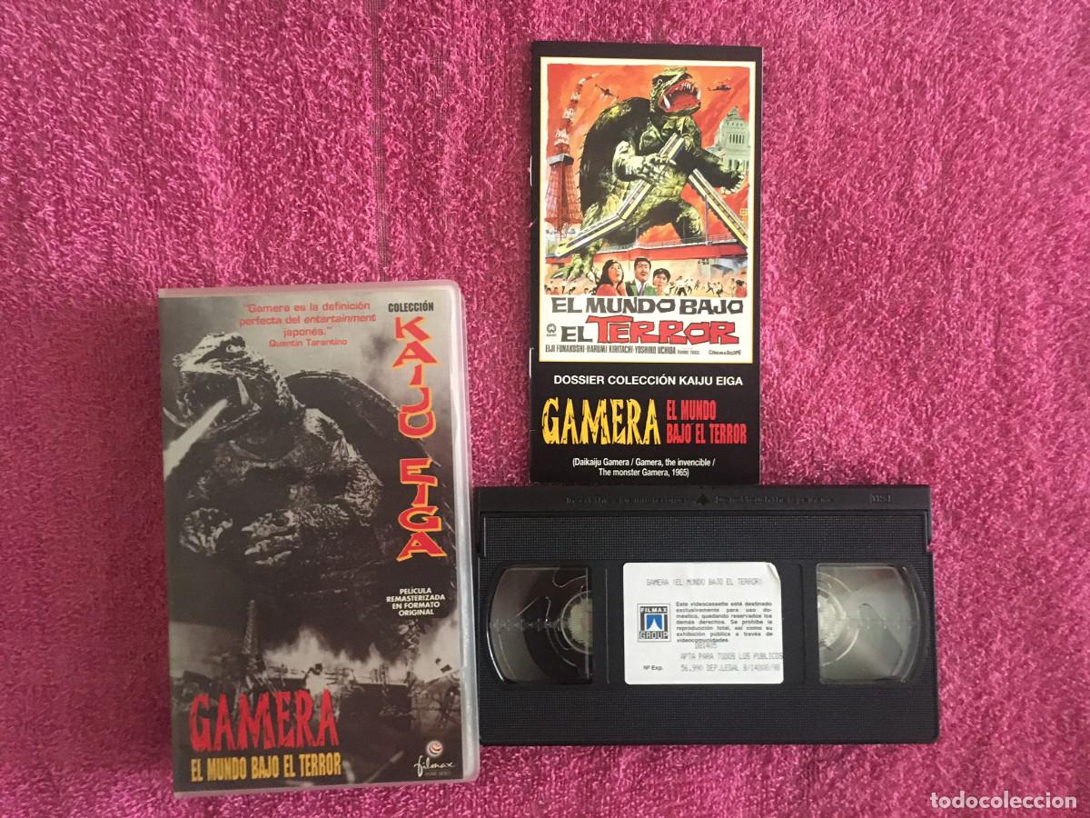 Cine: GAMERA EL MUNDO BAJO EL TERROR (1965) VHS EDICI&Oacute;N FILMAX SCIFI JAP&Oacute;N JOYA &Uacute;NICA EN TC CON LIBRETO