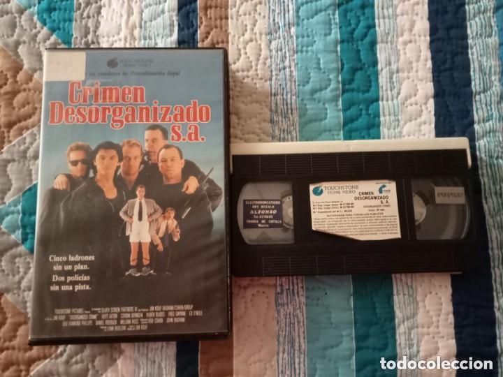 Cine: CRIMEN DESORGANIZADO S.A. (1989) VHS 1&ordf; EDICI&Oacute;N LOU DIAMONG PHILLIPS RUBEN BLADES FRED GWYNNE