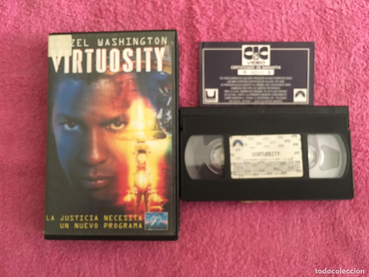 Cine: VIRTUOSITY (1995) VHS DENZEL WASHINGTON RUSSELL CROWE KELLY LYNCH