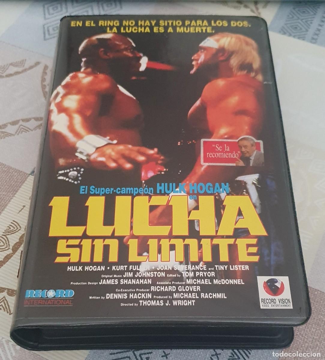 Cine: Pel&iacute;cula Vhs Lucha sin L&iacute;mite. Hulk Hogan. Record VIsion 1990. Videoclub alquiler