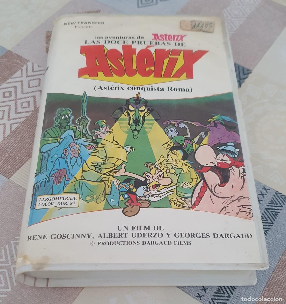 Cine: Pel&iacute;cula Vhs Las Doce Pruebas de Asterix (Asterix Conquista Roma). Icaro Video. Videoclub.