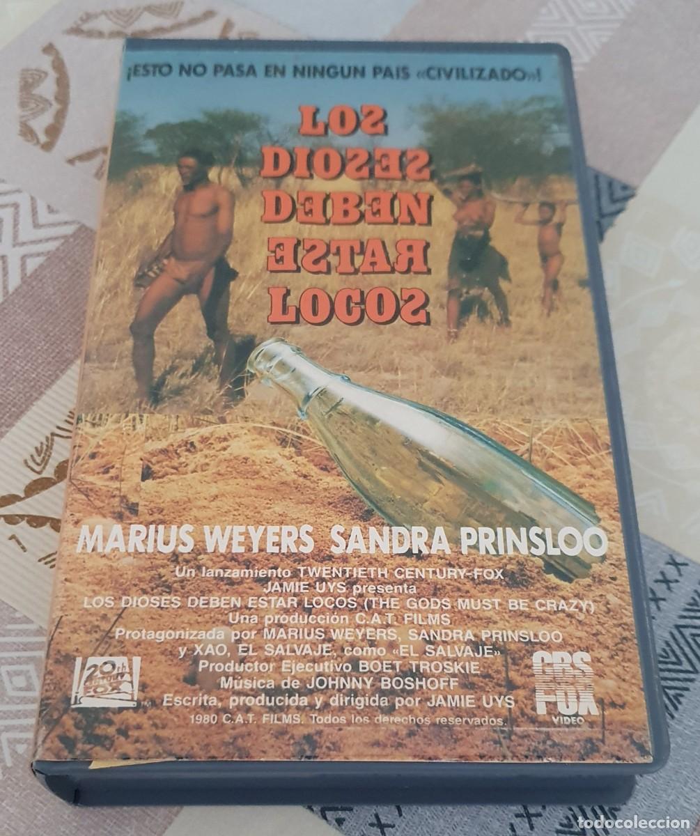 Cine: Pel&iacute;cula Vhs Los Dioses deben estar locos. Cbs Fox Video 1989. Videoclub alquiler.