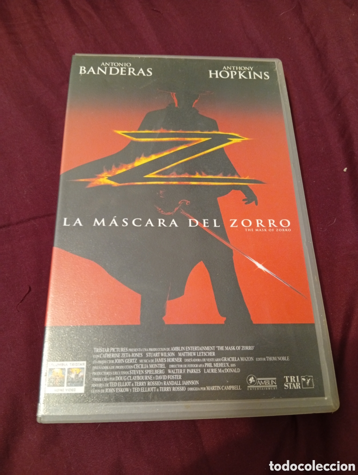 Cine: La mascara del zorro vhs