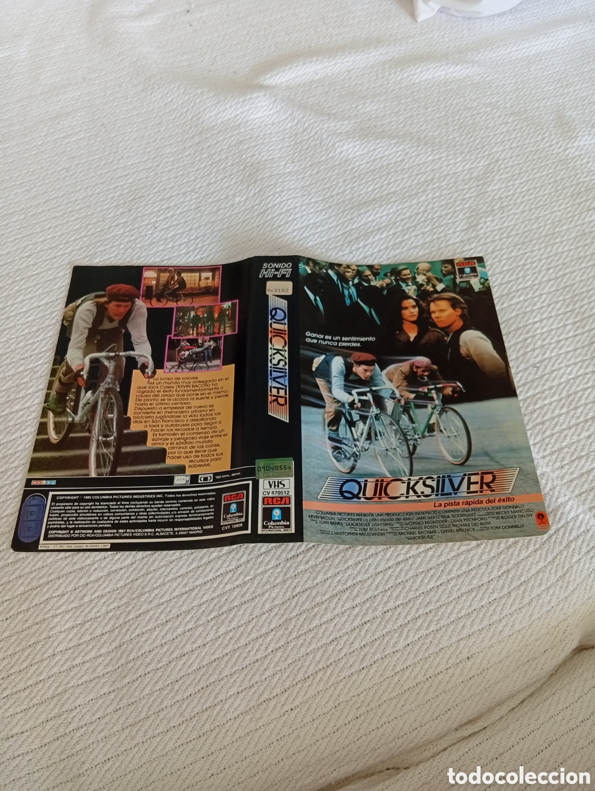 Cine: Quicksilver vhs (solo car&aacute;tula)