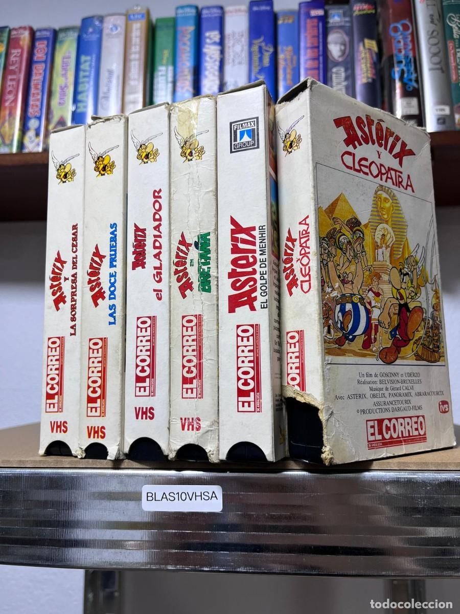 Cine: BLAS10VHSA PELICULAS VHS ASTERIX La sorpresa del C&eacute;sar Las doce pruebas El gladiador Breta&ntilde;a